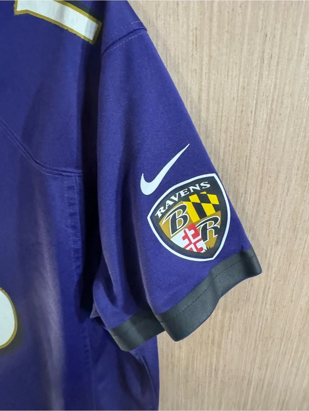 Women’s Nike NFL Purple Gold On Field Baltimore Ravens Jersey #16 Wallace XXL